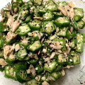 Tacoboo's cooksnap of when they made レンジで簡単♪ツナとオクラの梅ゆかり和え.
