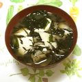 おはなすき's cooksnap of when they made 簡単！ひじきワカメ舞茸豆腐のお味噌汁.