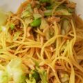 ゆみゆみ24's cooksnap of when they made めんつゆでキャベツと鶏肉の和風パスタ.