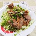 ｺｱﾗ's cooksnap of when they made 豚バラ生姜焼きと豆腐ののっけ丼.