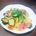 猫目たま's cooksnap of when they made 生ハムと茄子の冷製パスタ.