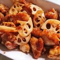 よっちこん's cooksnap of when they made 鶏肉とレンコンの甘酢胡麻あん.