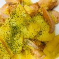 ｱｲﾊﾅ's cooksnap of when they made ポテトとソーセージのカレーマヨ炒め♡.