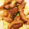 ひよこぶた☆'s cooksnap of when they made かりかり豚バラ肉と蒸しキャベツポン酢風味.