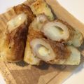 yuchiking's cooksnap of when they made ちくわの★チーズ入り★磯辺揚げ.
