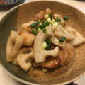 しばむら's cooksnap of when they made れんこんと鶏ムネ肉の甘辛炒め.