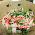 kuisinnbou's cooksnap of when they made 水菜とかにかまのポン酢からしあえ.