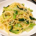 ぴよぼなーら's cooksnap of when they made チンゲンサイとツナのパスタ中華風.