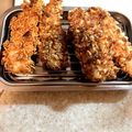 梨うさぎ's cooksnap of when they made 変わり衣＊鶏胸肉の柿ピー揚げ＊.
