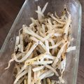 ティナちん♡'s cooksnap of when they made 袋ごとチンして簡単3分で♪モヤシのナムル.