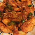 クックP1KHBL☆'s cooksnap of when they made 安くて簡単☆鶏とピーマンのキムチ炒め.