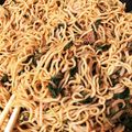 フクソノ's cooksnap of when they made ☆ご当地☆水菜とひき肉の塩焼きそば☆.