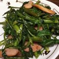 卵せんべい's cooksnap of when they made 空芯菜とウインナーのにんにく醤油炒め.