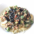 ♪ゆかたん♡'s cooksnap of when they made 梅と納豆とおくらのパスタ.