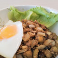 イエローバード's cooksnap of when they made 【15分】鰹節♡茄子と挽肉の和風ガパオ丼.