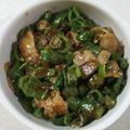 ★ふ～ちゃん★'s cooksnap of when they made オクラとピーマン☆白味噌マヨ炒め.