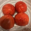 ◆peko◆'s cooksnap of when they made 楽々☆トマトの皮むき.
