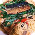 PERO✯'s cooksnap of when they made 旬✤秋刀魚のオイルソースパスタ.