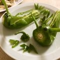 ☆Rokko☆'s cooksnap of when they made ししとう（オクラ）でバッタ.