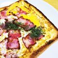 まめはなたろう's cooksnap of when they made とろーり☆ベーコンエッグチーズトースト.