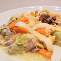 イエローバード's cooksnap of when they made 豚こま肉と卵の和風だし炒め.