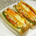 Akosua's cooksnap of when they made カフェ風クラブハウスサンド.