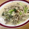 クックLJJP6V☆'s cooksnap of when they made 幼児食にも★豚肉と青梗菜のミルク炒め★.