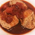 Chiru♥'s cooksnap of when they made トマト缶で煮込みハンバーグ.