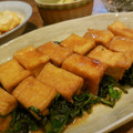 のりてぃｓｘ's cooksnap of when they made 簡単ほうれん草と厚揚げの味噌炒め.