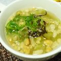 ★KAZUYO★'s cooksnap of when they made キャべツとあげ玉と塩昆布のお味噌汁.