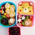 3298na's cooksnap of when they made クマちゃん弁当♡オムライス♡簡単キャラ弁.