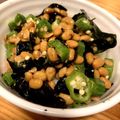 さらんだー's cooksnap of when they made ご飯のお供に！オクラ納豆ワカメの和え物.