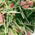 クックGRWFT5☆'s cooksnap of when they made 水菜を大量消費！男のにんにくベーコン炒め.