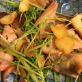 となりのあゆきち's cooksnap of when they made 簡単♡豆苗とベーコンのガーリック炒め.