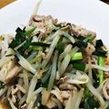 まんぷくリンコ's cooksnap of when they made 【屋台風】ニラと豚もやしのオイソ炒め.