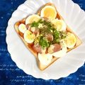 ふたごゆき's cooksnap of when they made 茹で卵×ウィンナー　ケチャマヨ和トースト.