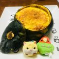桜春花's cooksnap of when they made 丸ごと食べれる♡かぼちゃの器のグラタン.