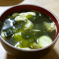 kontack's cooksnap of when they made 茄子と卵のわかめスープ.