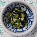 イチゴ、イチゴ。's cooksnap of when they made オクラとわかめのしらす和え.