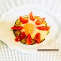 賀古遥's cooksnap of when they made ズッキーニとトマトの粉チーズのせ目玉焼き.