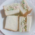 ♡chinoちゃん's cooksnap of when they made 簡単朝食に‼ツナときゅうりのサンドイッチ.