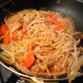 おひさましょこら's cooksnap of when they made ☆もやしと豚バラのコチュジャン炒め☆.