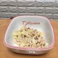 ☆amethyst's cooksnap of when they made 【絶品おつまみ】鶏皮とネギのわさポン和え.