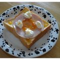 ぽりぽり拓庵's cooksnap of when they made クリチーハムブルベジャムのトースト.