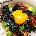 ポチユキさん's cooksnap of when they made 漬けるだけ♡マグロとアボカドのユッケ丼♡.