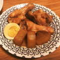 クックRIC9RK☆'s cooksnap of when they made 手羽元と大根の煮物 半熟たまごのせ.