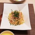 AF312Y☆'s cooksnap of when they made しらすとサーモンと大葉のオイルパスタ.