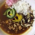 ルルルるか☆'s cooksnap of when they made ✿ゴーヤと茄子のスープカレー✿15分で。.