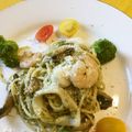 kokoli's cooksnap of when they made バジルソースで海鮮パスタ♡.