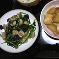 （の_の。）'s cooksnap of when they made 法蓮草とソーセージ、マッシュルーム炒め.